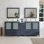  Ensemble de meuble-lavabo double 84 "avec miroir 84"-62326216