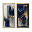 Ensemble de 2 toiles d'art en forme de géode abstraite dorée et bleue-1289188381-1311715055-1311715058