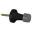 Tour de porte de plinthe Deltana BDS125U19 1-3 / 8 ", laiton massif peint en noir-14747564