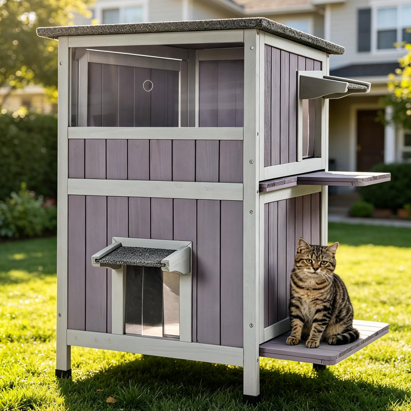 Abri pour chat portatif extérieur, Non