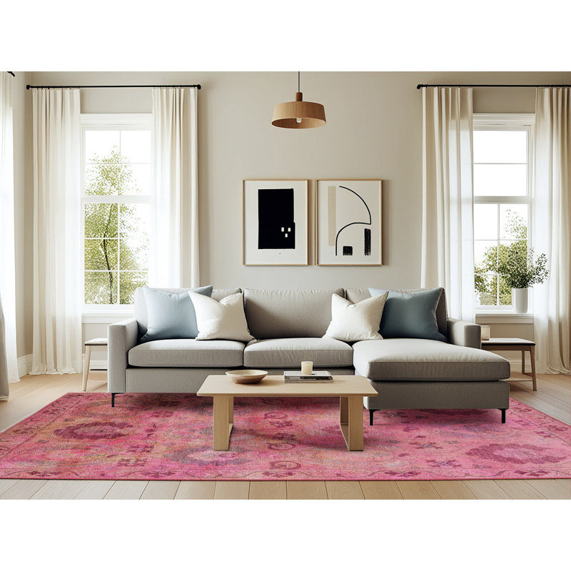 Oriental Indoor Rug, Rectangle 6' x 9'