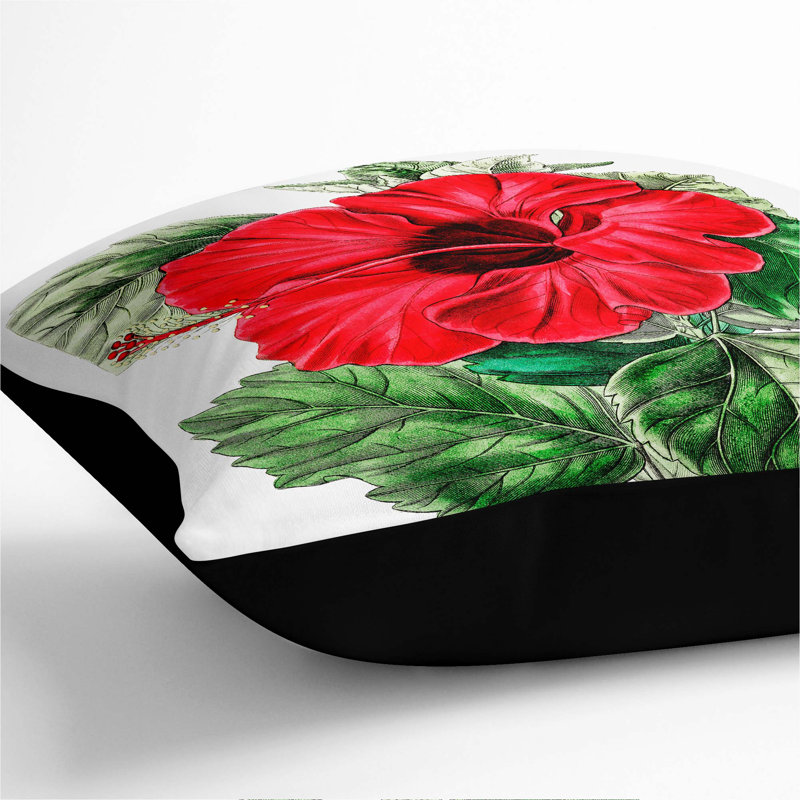 Square Throw Cushion, 40cm H x 40cm W x 15cm D, Black