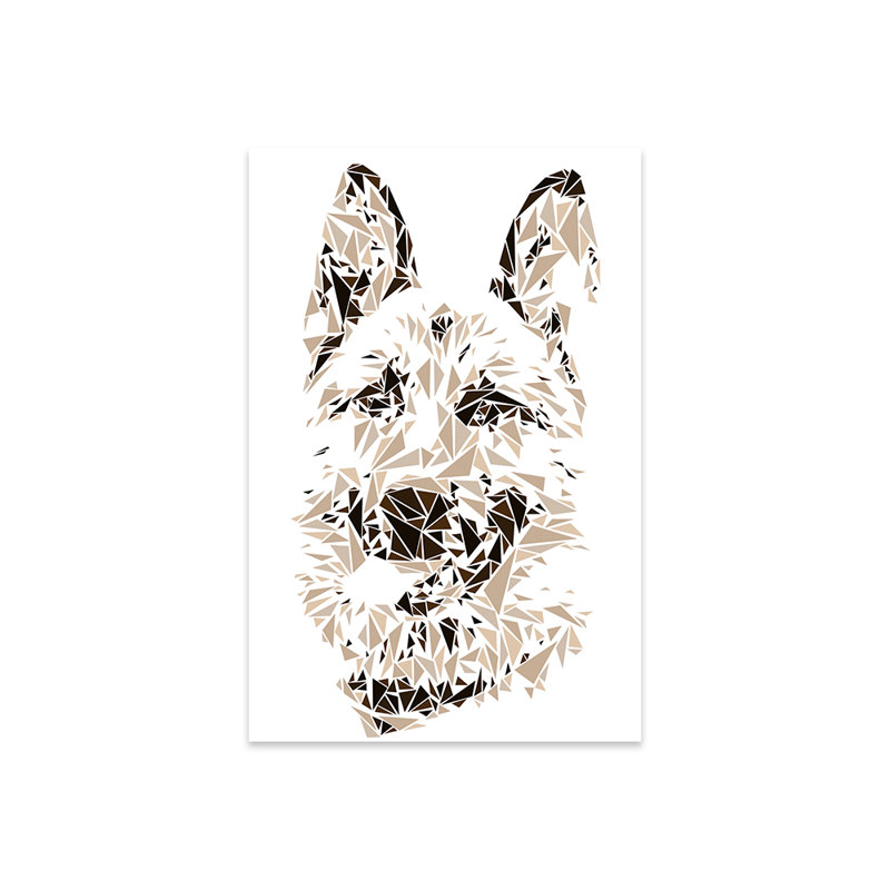 German Shepherd Print On Acrylic Glass