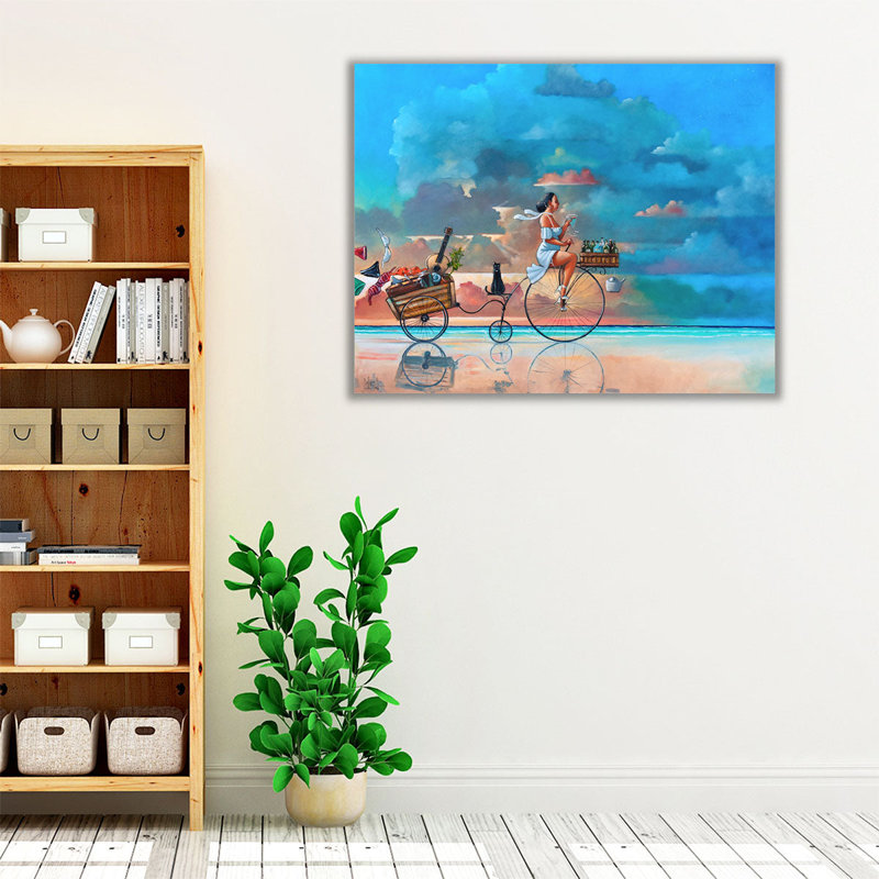 Déplacement - impression sur toile, art mural, H 16 po x l 20 po