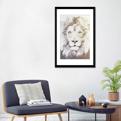 «The Intellectual Lion» par Paula Belle Flores - Estampe numérique sur toile tendue avec châssis