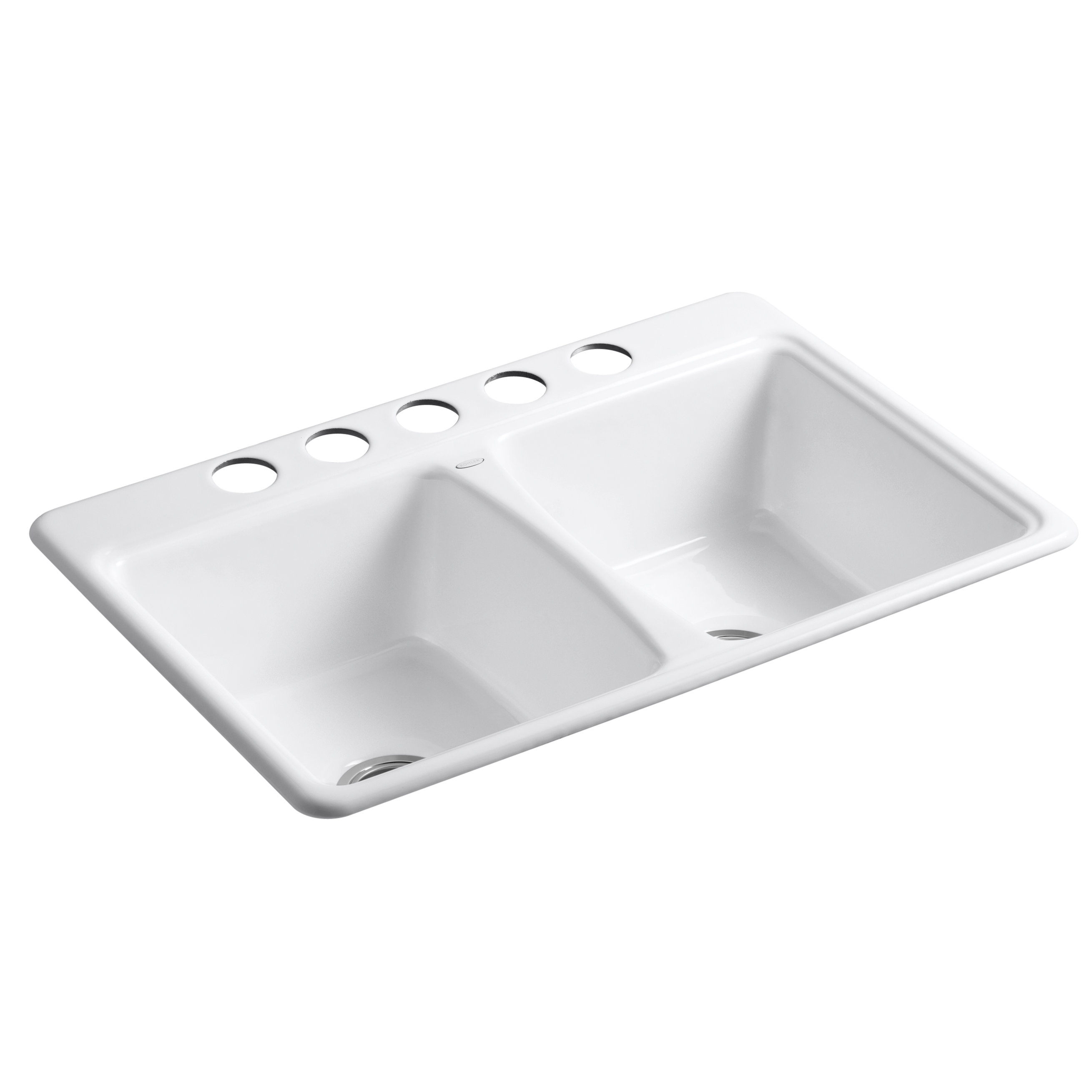 Kohler Deerfield 33" x 22" Undermount Kitchen Sink with 5 Holes