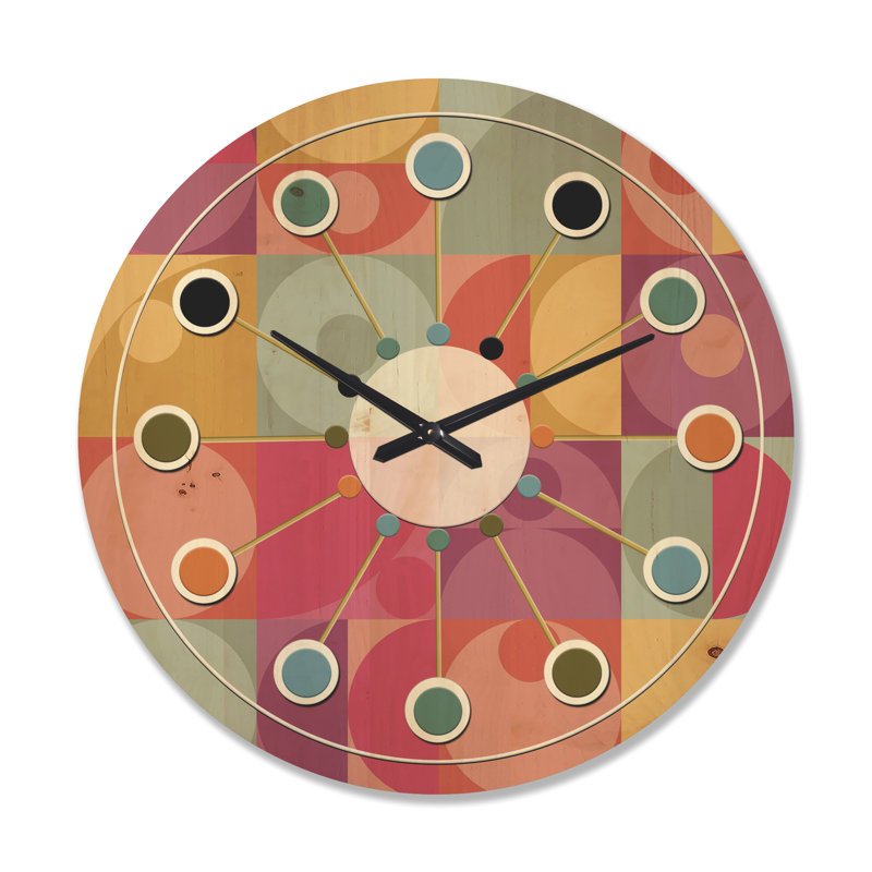 Horloge murale géométrique Minimal I, Grand