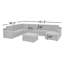 Aindriu 151.5" Wide Reversible Modular Large Sectional-2107692526