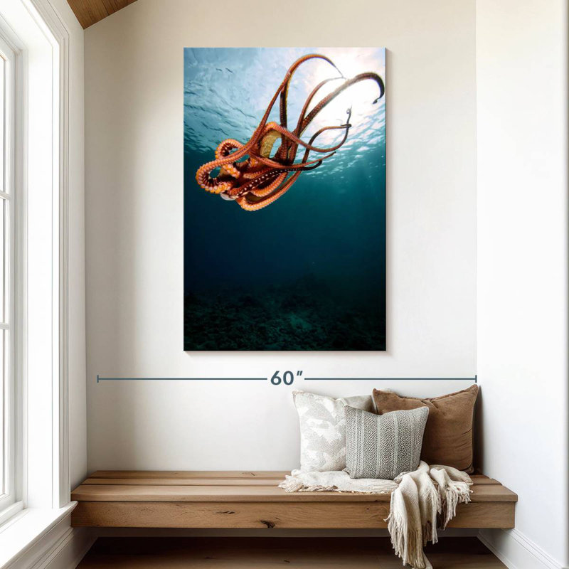 Brampt Diving Octopus, 48" H x 32" W