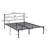 Metal Bed Frame with Headboard Heavy Duty Strong Steel Slat Support Platform Queen Size Bed No Box Spring Needed, Easy Assembly, Black-1610027483-1600606986