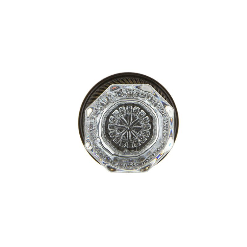 Rope Rosette with Waldorf Door Knob, Antique Brass, 2-3/8"
