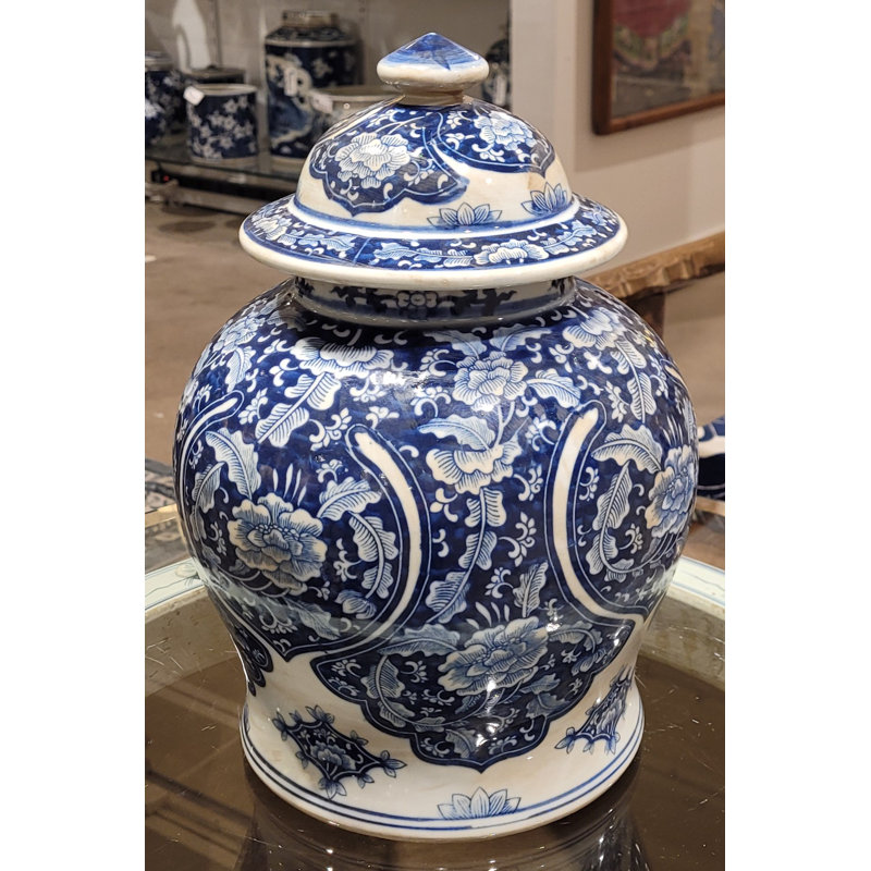 Handmade Porcelain China Ginger Jar