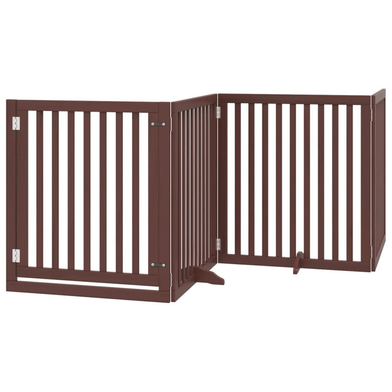 Pottersville Solid Wood Dog House Door, 60cm H x 640cm W x 2cm D, Black