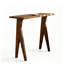 Table de bar contemporaine en bois massif avec pattes de support divisées et inclinées-1834832507