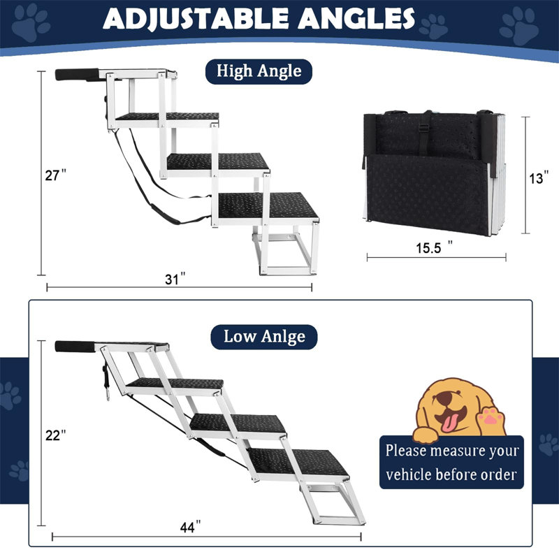 Mini Fourth Steps Archie & Oscar Stairs With 4 Steps | Wayfair.co.uk