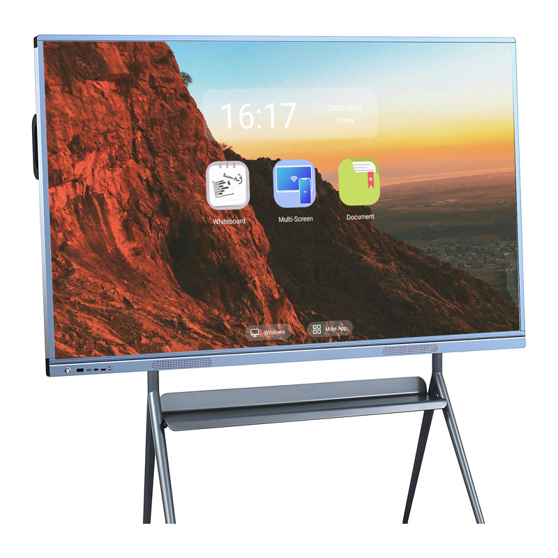 JYXCN 75" 4K Smart Board, Touch Screen Digital Electronic Calendar All-In-One Smartboard Interactive Whiteboard Android & Windows for Classroom & Training