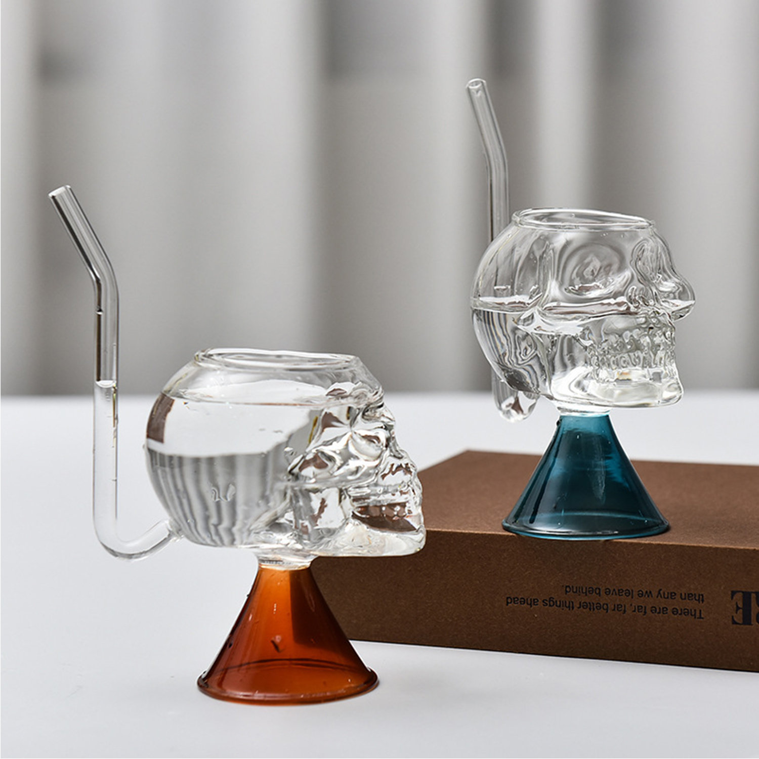 Skull 16oz. Glass Mason Jar. Great Drinking Glasses or Gift for Halloween