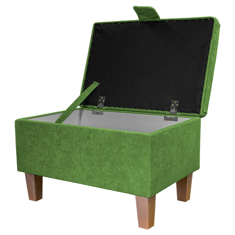 50.8cm Wide Rectangle Solid Colour Footstool Ottoman with Storage