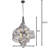 Flow 6-Light Twist Pendant - Steel-484989815-484989808