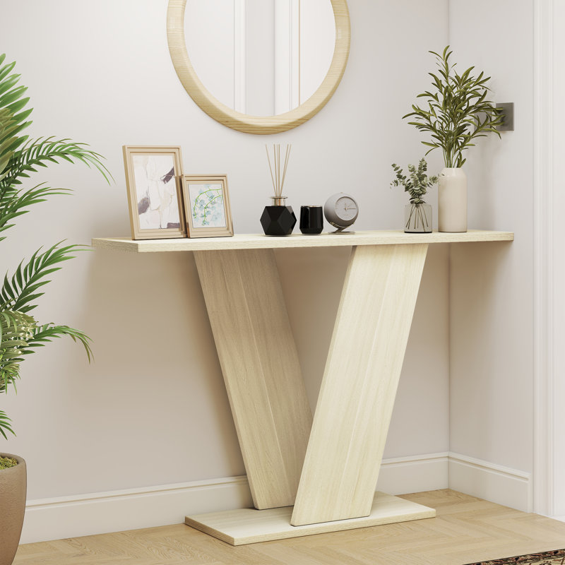 Hanniel Solid Wood Console Table, 51.18" H x 14.76" W x 6.89" D