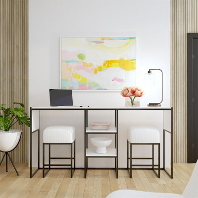 Calinda Console Table With Stools