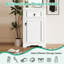 Meuble-lavabo de 20 po avec lavabo en céramique, tablette réglable, support de rangement fixé à la porte-1056661273