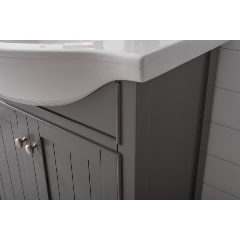 Ensemble de meuble-lavabo simple 30 po Armillia, Gris