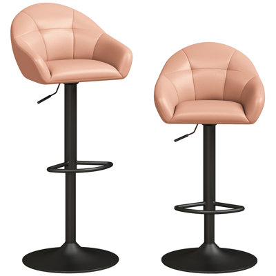 Swivel Yes Bar Stool with Steel Frame