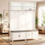 Stylish Coat Rack Tree with Storage Space,Entryway Hall Tree,Chic Hall Tree