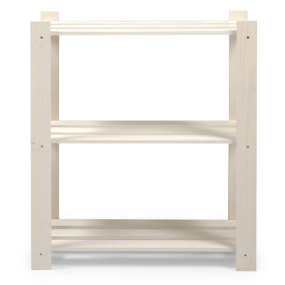 Utility 29.53 " W Solid Wood Shelving Unit