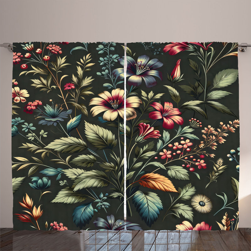 Semi Sheer Curtain Pair