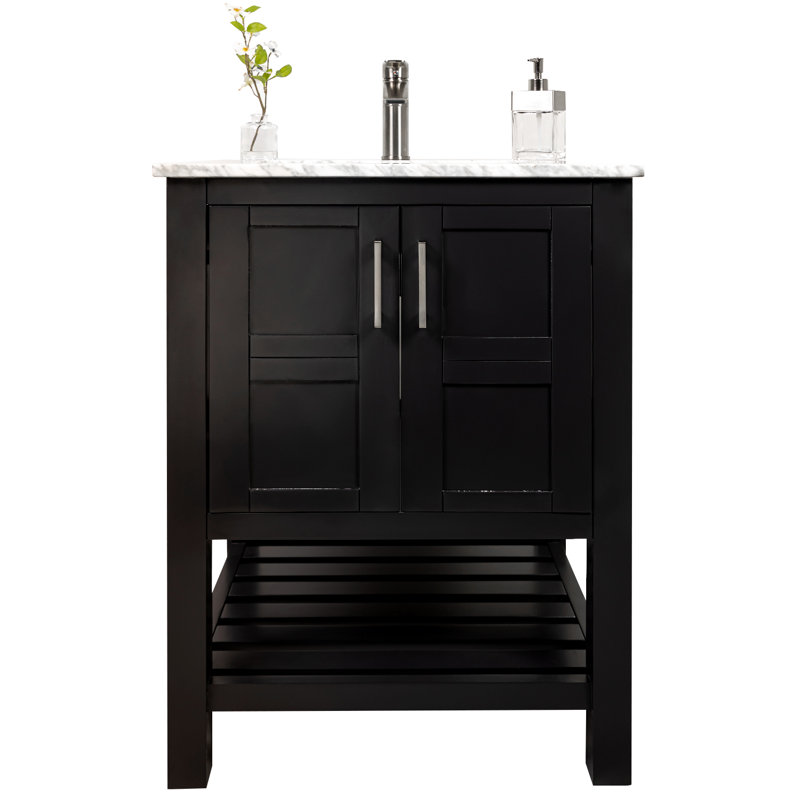 Ensemble de meuble-lavabo simple 24 po Goodloe, Espresso