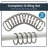 Solid Plastic Shower Curtain Hooks Rings-15866133