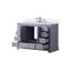 Meuble-lavabo simple 48 po X P 22 po D, plateau en marbre de culture et ensemble de robinet pour la maison-156673853