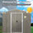 8Ft X 6Ft Metal Shed, Gray - Galvanized Iron Build Corrosion & Functional Storage Option Shed With Foundation Gray, Steel To Extreme Weather-122098379