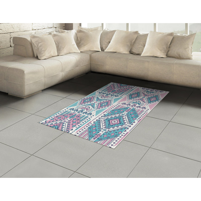 Tapis décoratif Tribal, Rectangle— 4 pi x 5 pi 8 po