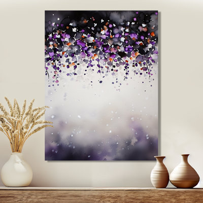 Midnight Sky F Wildflowers - Floral Metal Wall Art Decor, Wildflowers Metal Print