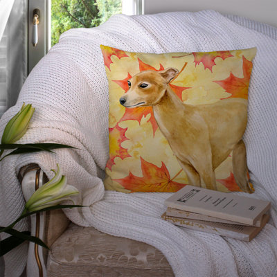 Coussin décoratif intérieur/extérieur italien lévrier automne