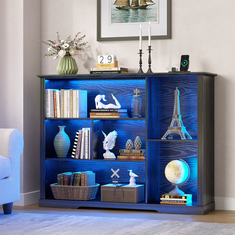 101.6cm H x 120cm W Bookcase, Black