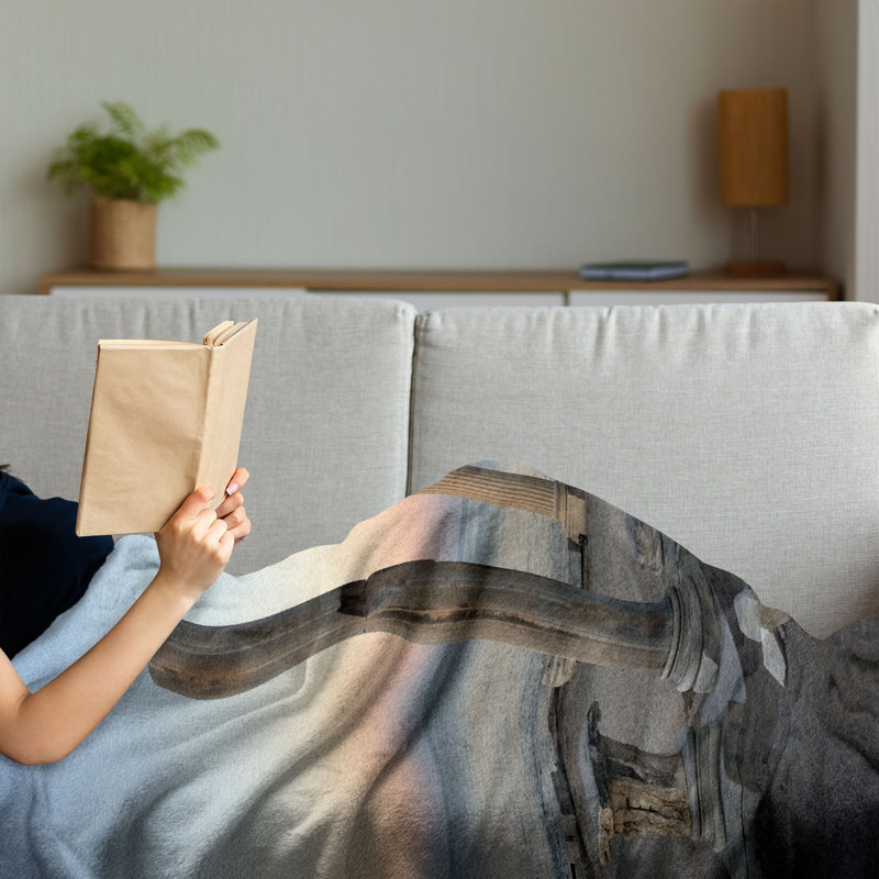 Hand Woven Throw Blanket, 70" x 90"