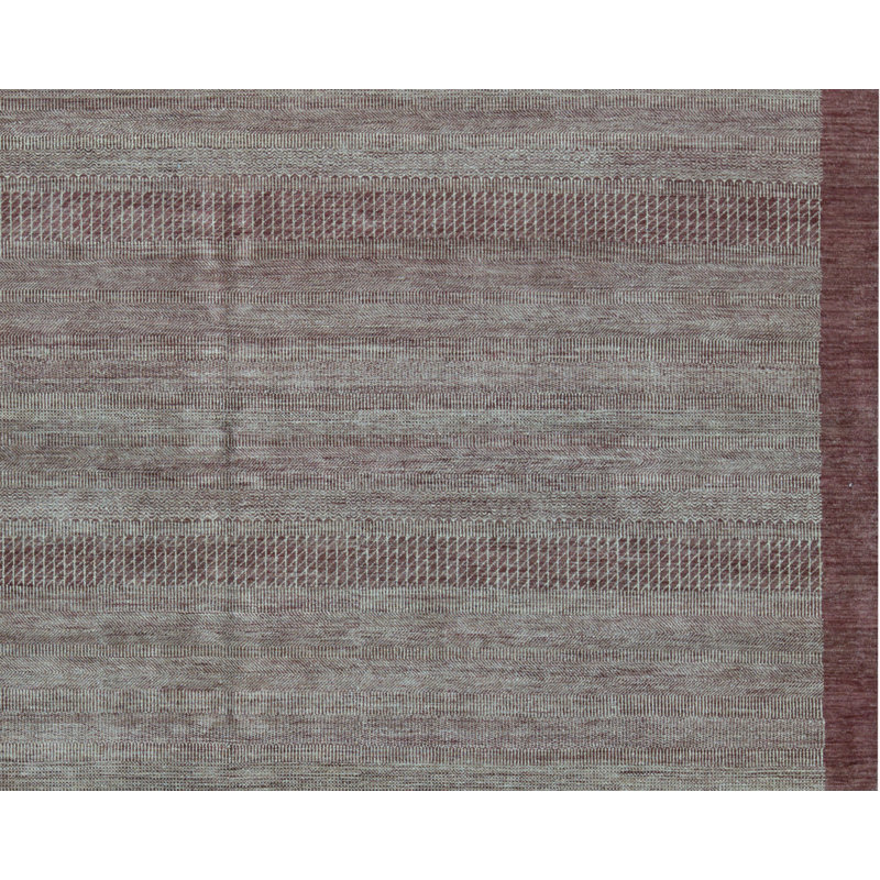 Tapis rouille et doré de haute qualité noué à la main