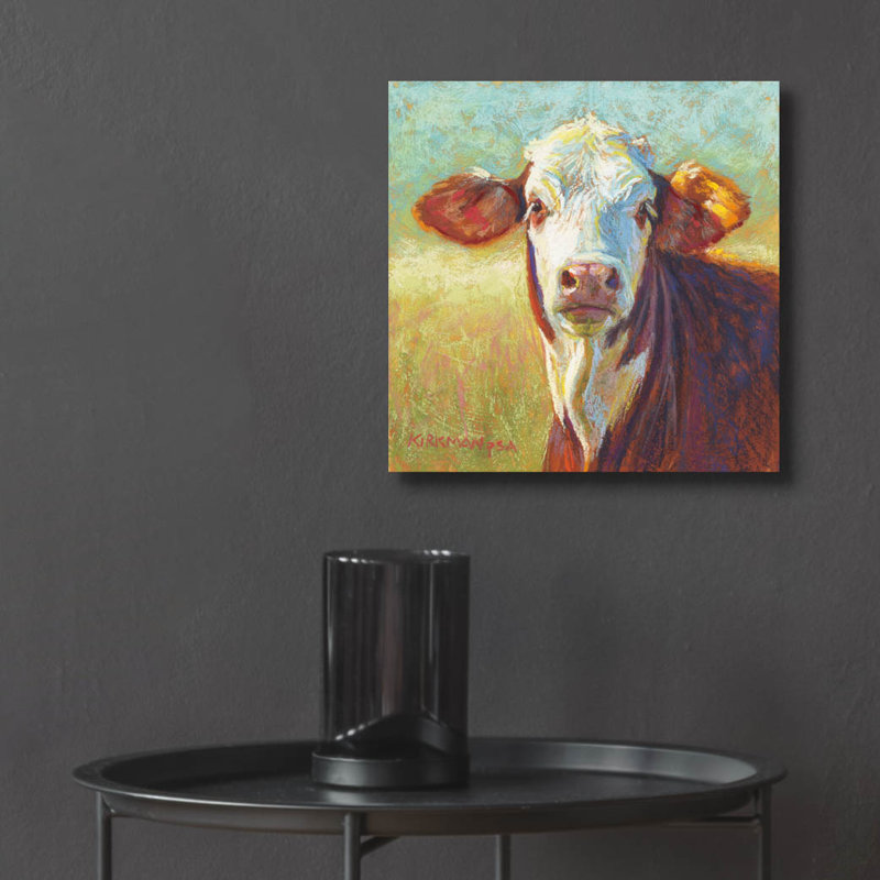 «Tater» par Rita Kirkman, art mural en verre acrylique épique, 36 po x 36 po, H 12 po x l 12 po x P 0,13 po