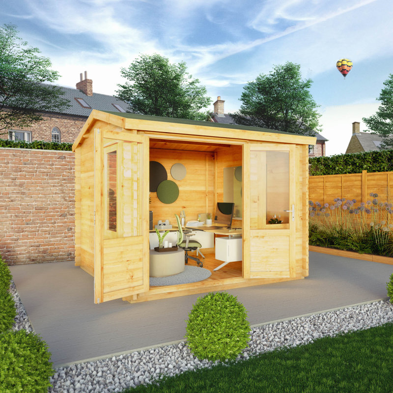 Mercia 10ft x 10ft Home Office Elite Log Cabin (28mm)