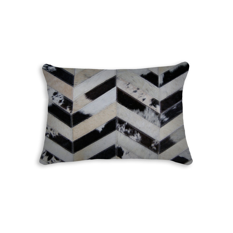 Housse et insert de coussin rectangulaire en cuir / suède lombaire Torino, Tricolore
