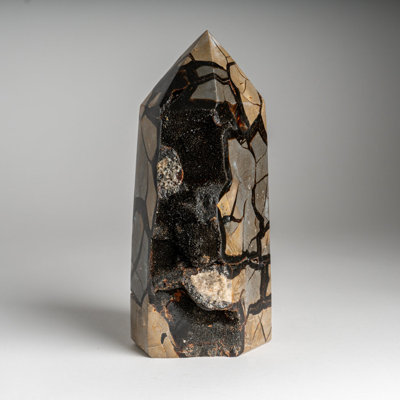 Genuine Polished Septarian Druzy Point from Madagascar (8 Lbs)
