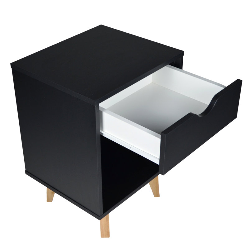 Commode anglaise 1 tiroir Bronwyn, Noir