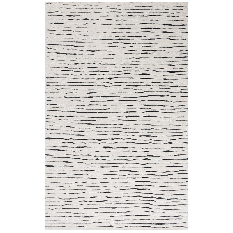 Casablanca Hand Tufted Wool Pile Abstract Rug, Rectangle 5" x 8"