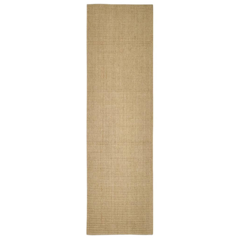 Light Brown Area Rug, Runner 100 x 350 cm