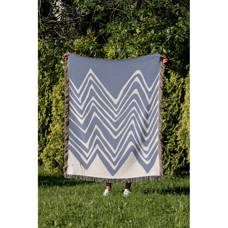 Couverture Addai , H 50 po x l 70 po (double / double), Bleu ciel