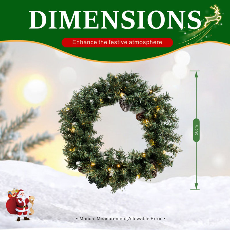 Faux 50cm Wreath